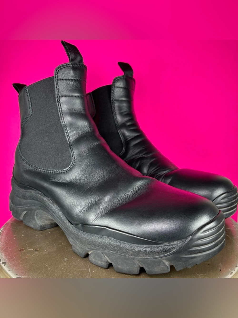 John Elliott Caldera Black Leather Chelsea Boot EU 41